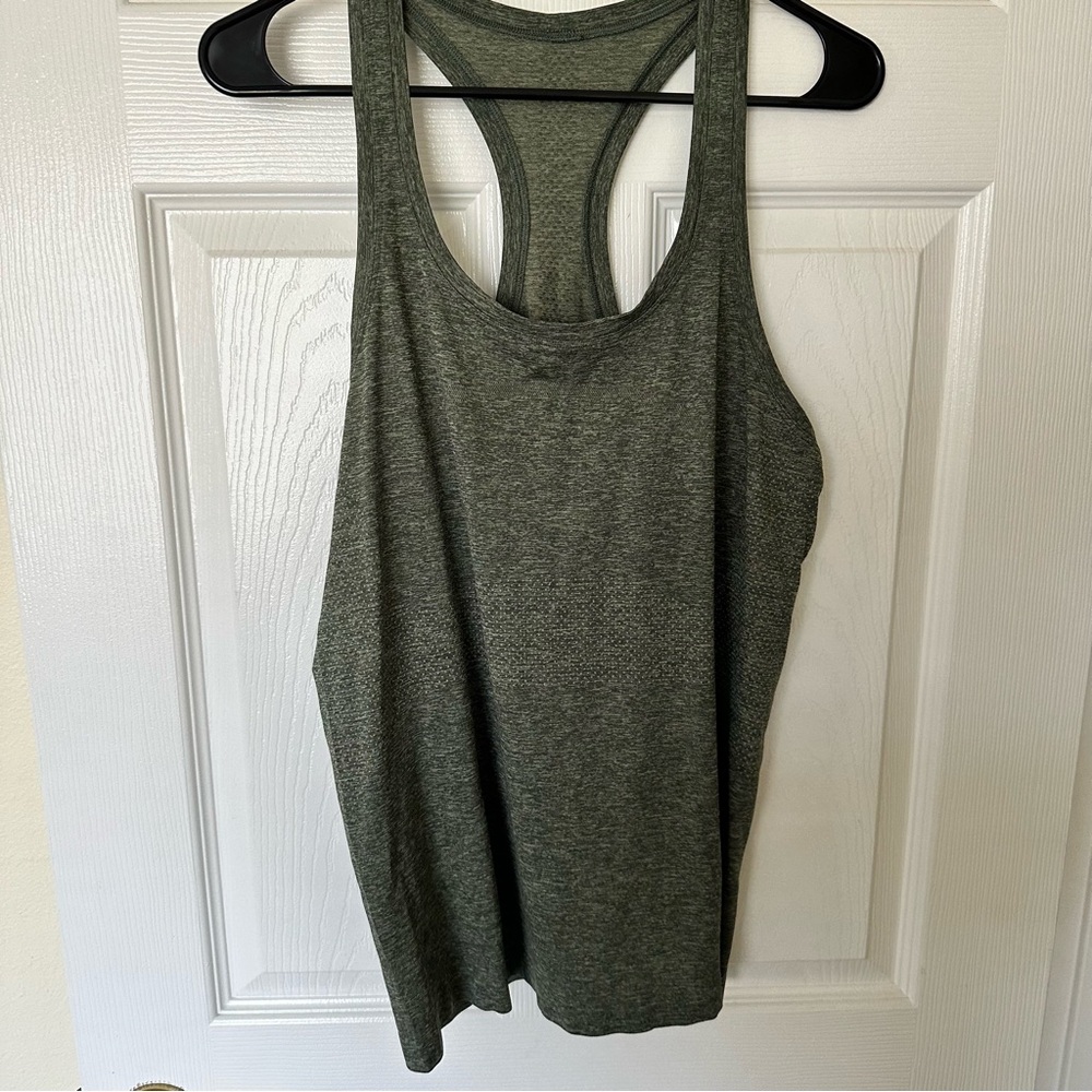 Lululemon Swiftly tech Forest Green Tank top 12